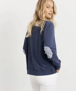 Est 1971 Frayed Anchor Cotton Windy | Navy | EST1