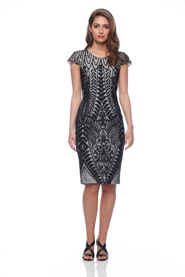 Pink Ruby Galleria Cap Sleeve Dress (Black) 1 Pink Ruby Galleria Cap Sleeve Dress (Black)