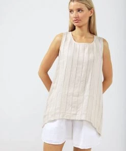 The Shanty Corporation Capri Linen Shorts - White - TS2 Clothing