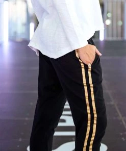 3RD STORY Clothing Gold Strip Joggers | RD12 6 3RD STORY Clothing Gold Strip Joggers | RD12
