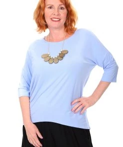 Relaxed High Low Bamboo Top | Cornflower Tops