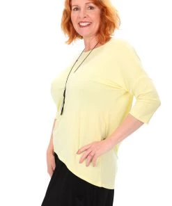 Relaxed High Low Bamboo Top | Lemon Tops