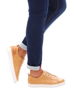 Hinako Shoes Pearl Sneaker | Light Tan | Hn1
