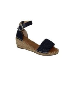 Human Shoes Habit Woven Wedge Heel | Navy
