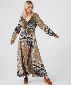 Talisman Clothing Halcyon Maxi Dress | Tapestry | T38