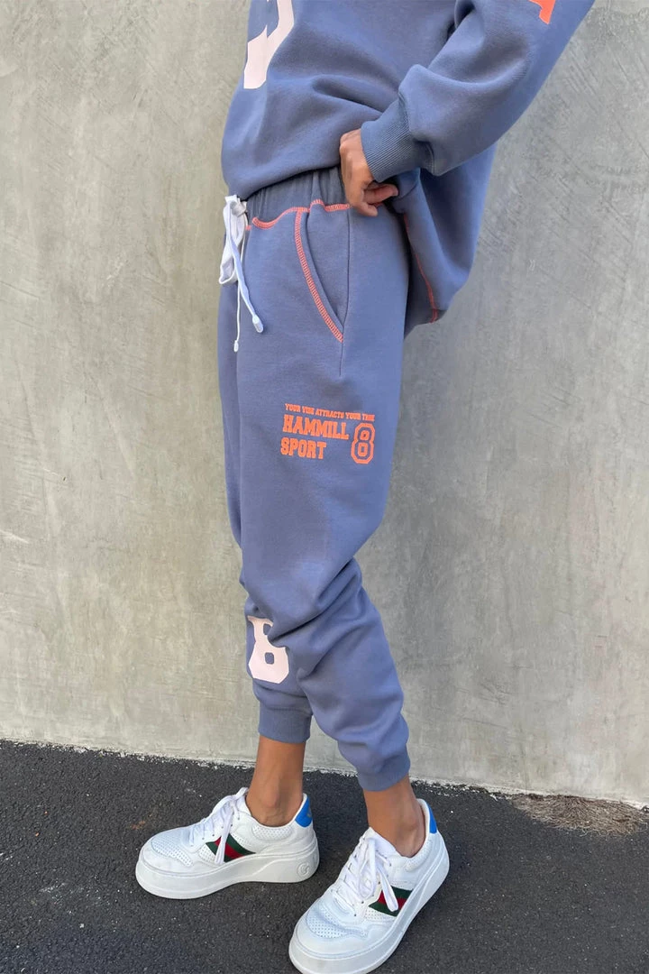 Hammill + Co Clothing Sporty Track Pant | Blue | HC26 2 Hammill + Co Clothing Sporty Track Pant | Blue | HC26