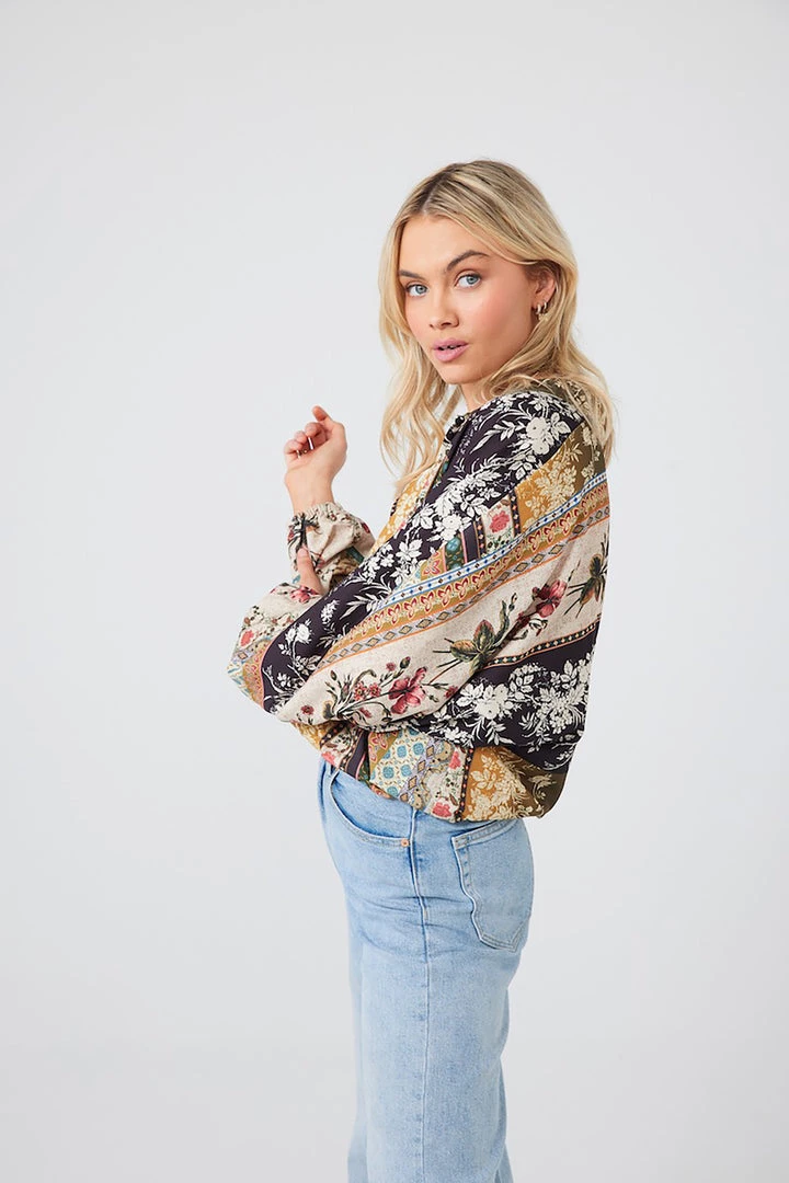 Talisman Tops Hazel Shirt | Tapestry | T39 1 Talisman Tops Hazel Shirt | Tapestry | T39