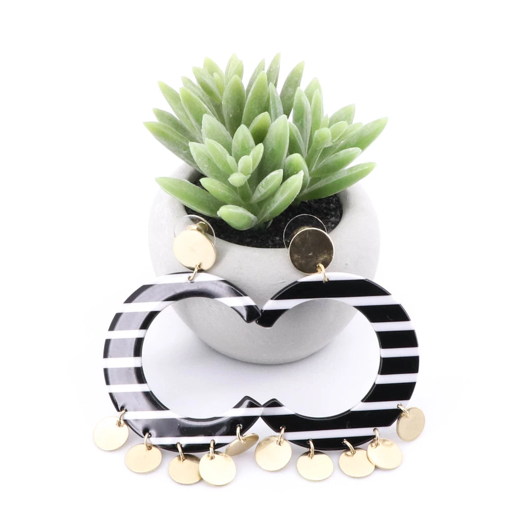 Holiday Harley Earrings - Stripe Jewellery 1 Holiday Harley Earrings - Stripe Jewellery