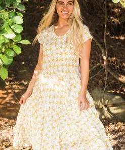Namastai Resort Wear Jen Crinkle Cotton Dress | Starfish | N10s