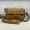 Human Cindy Woven Leather Bag - Natural
