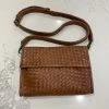 Human Cindy Woven Leather Bag | Tan
