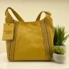 Modapelle Vintage Hobo Shoulder Bag -Yellow-ML7 Handbags