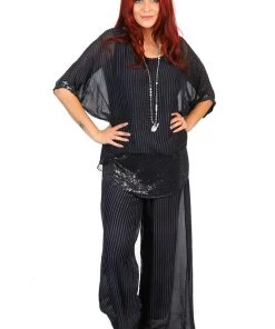 Jenny Jazz Primadonna Shimmer Top - Black Stripe - JJ19 9 Jenny Jazz Primadonna Shimmer Top - Black Stripe - JJ19