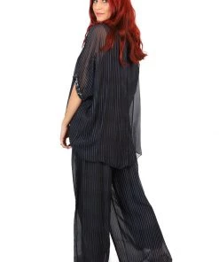Jenny Jazz Primadonna Shimmer Top - Black Stripe - JJ19 11 Jenny Jazz Primadonna Shimmer Top - Black Stripe - JJ19