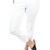 Foil Zipping Soft Wear Jegging | White