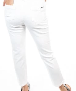 Foil Zipping Soft Wear Jegging | White
