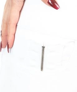 Foil Zipping Soft Wear Jegging | White 8 Foil Zipping Soft Wear Jegging | White