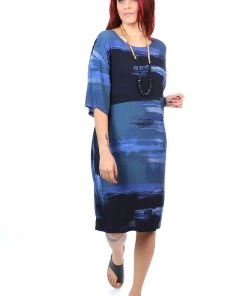 Foil Keep It Simple Wedge Dress | Blue