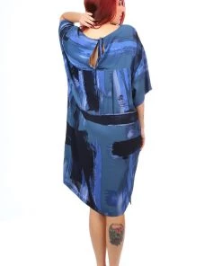 Foil Keep It Simple Wedge Dress | Blue