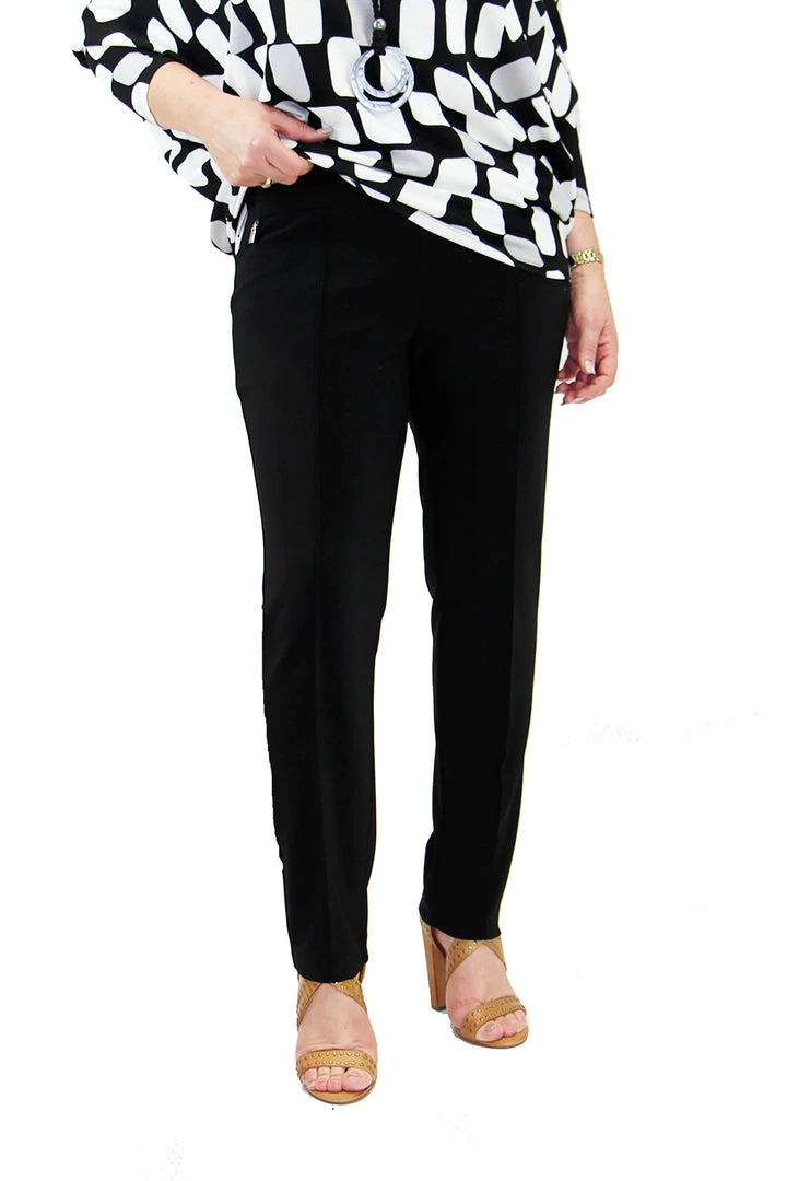 Joseph Ribkoff Straight Cut Pants | Black | JR10 3 Joseph Ribkoff Straight Cut Pants | Black | JR10