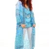 Fashion Spectrum Luna Long Silk Coat