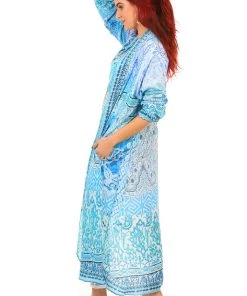 Fashion Spectrum Luna Long Silk Coat