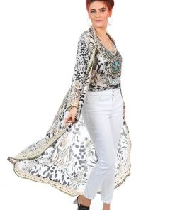 Fashion Spectrum Kalpony Long Silk Coat Jackets/Coats 9 Fashion Spectrum Kalpony Long Silk Coat Jackets/Coats