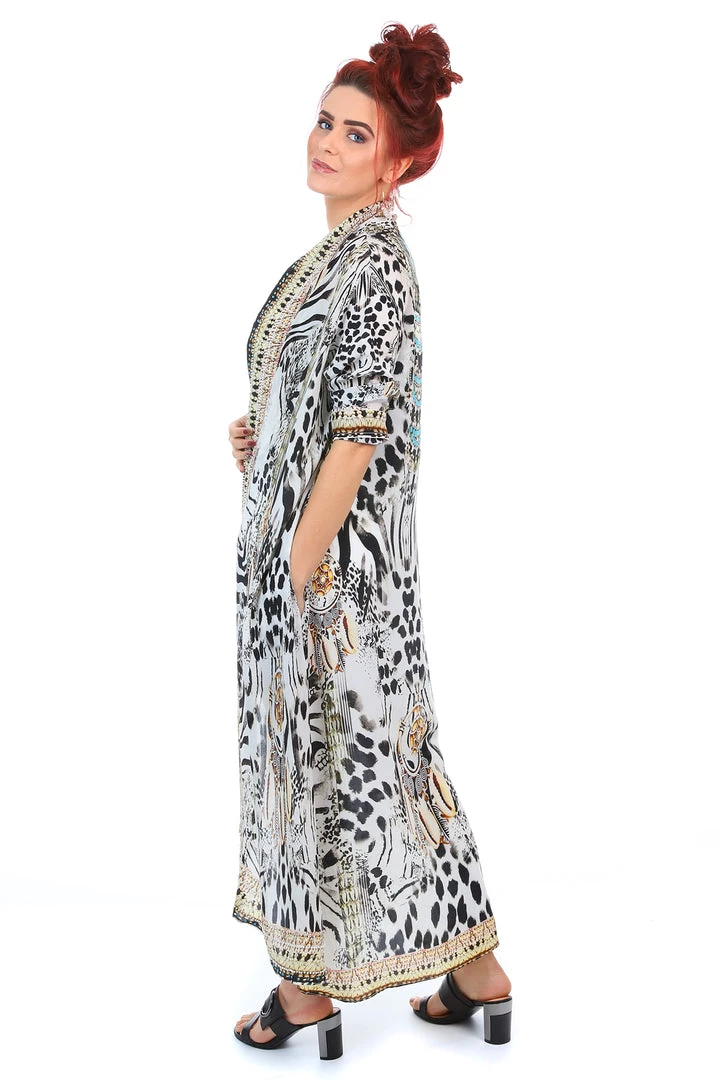 Fashion Spectrum Kalpony Long Silk Coat Jackets/Coats 5 Fashion Spectrum Kalpony Long Silk Coat Jackets/Coats