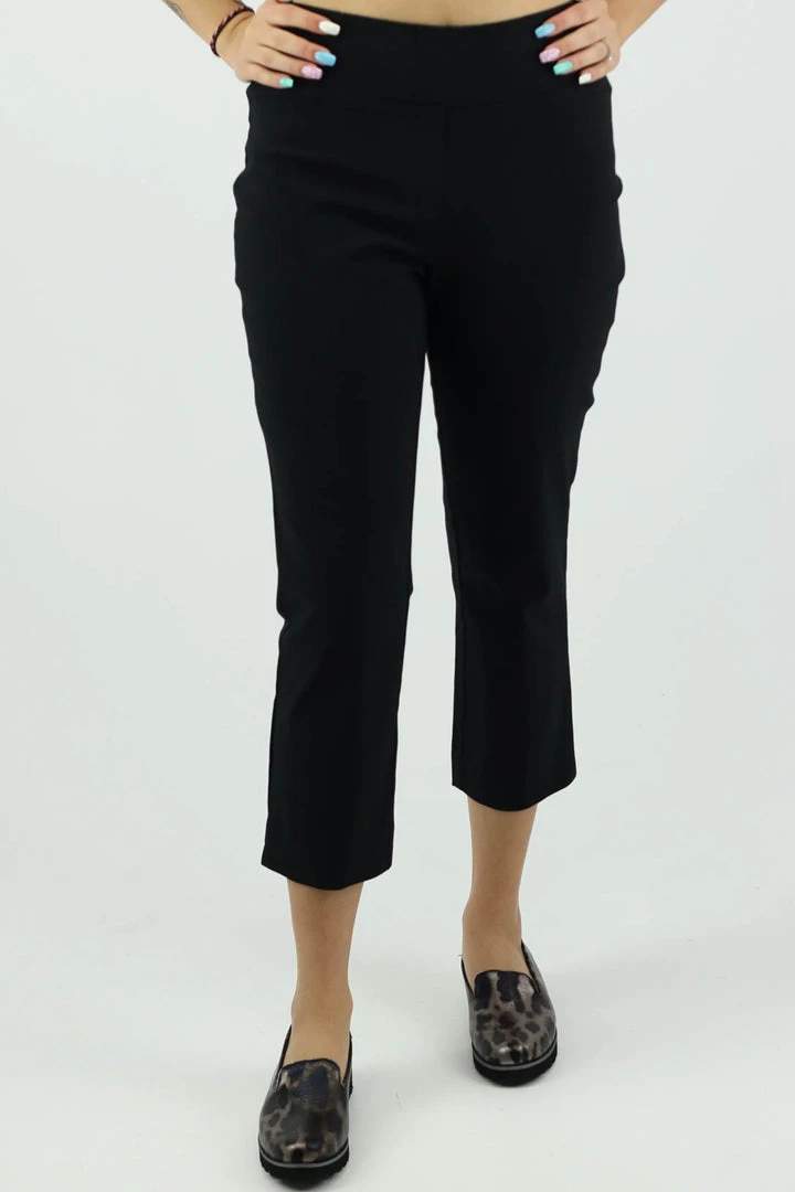 Marco Polo Pants Cropped Split Pant - Black 6 Marco Polo Pants Cropped Split Pant - Black