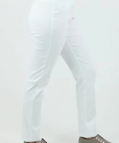 Marco Polo Pants Full Length Slim Pant - White