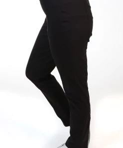 Foil Long Slim Trapeze Pants | Black | F18