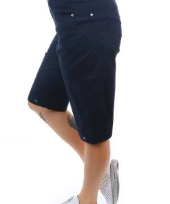 Vassalli Poplin Short - Navy