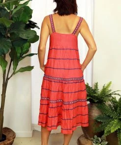 Lula Soul Tanika Sundress | Coral | LS13s