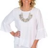 J Generation Tops Kruez Lsolina Top | WHITE | TL107