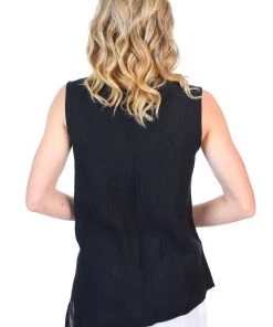 J Generation Linen Fadens SVEN Jet Black Top | FA112s