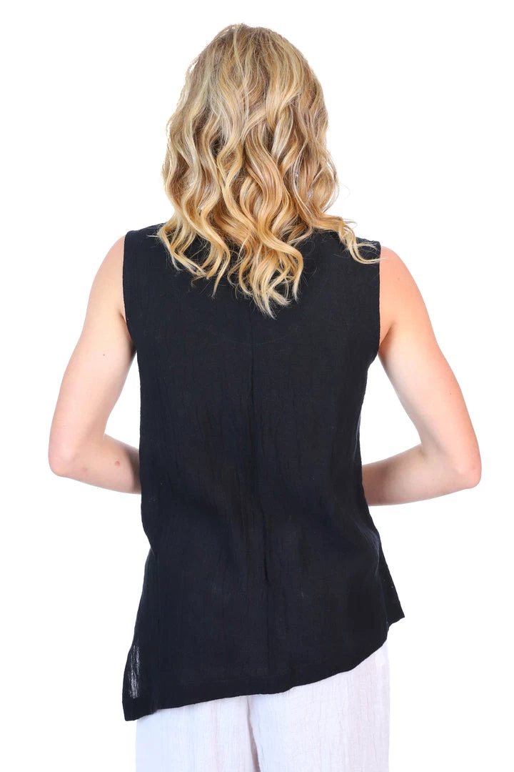 J Generation Linen Fadens SVEN Jet Black Top | FA112s 2 J Generation Linen Fadens SVEN Jet Black Top | FA112s