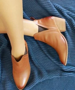 Human Thea Ankle Boots | Tan | HS14 Shoes