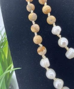 Cindy G / Jewellery Wood And Pearls CG 38