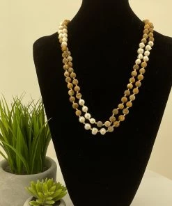 Cindy G / Jewellery Wood And Pearls CG 38