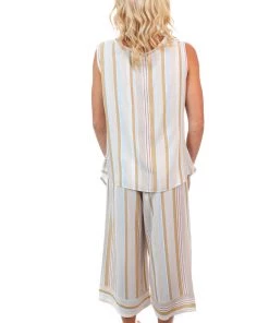 Jenny Jazz Primadonna Cross Over Top - Beige Tops