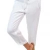 The Italian Cartel Linen Messina Pants | White | IC28