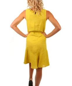 So French So Chic Dresses Linen Maxi Dress | Mustard | SF2s