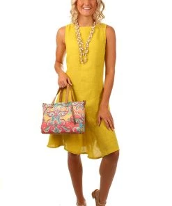 So French So Chic Dresses Linen Maxi Dress | Mustard | SF2s