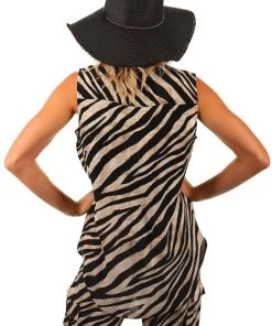 Ping Pong Sleeveless Abstract Print Top Tops