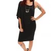 Philosophy Nora.S216 One Shoulder Dress - Black Dresses