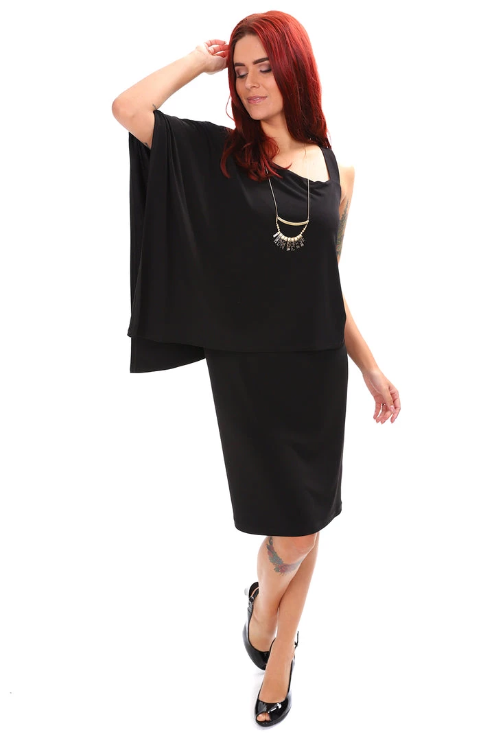 Philosophy Nora.S216 One Shoulder Dress - Black Dresses 2 Philosophy Nora.S216 One Shoulder Dress - Black Dresses