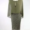 LS Collection Crystal Rivers - Olive Lace Dresses