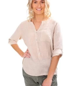 So French So Chic Rita Linen Shirt | Sabia | SF7