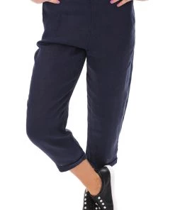 So French So Chic Jodi Linen Pants - Blue