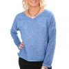 So French So Chic Marie Linen Long Sleeve Tee - Jeans-SF4